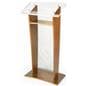 Customized Public Speaking Lectern with Shelf