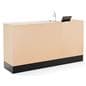 2-piece cash wrap provides a clean appearance from the customer side