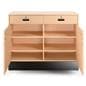 2-piece cash wrap comes with adjustable shelving