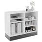 3-piece cash wrap includes adjustable shelves for customization