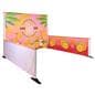 Backdrop banner with recyclable polyester fabric