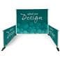 Backdrop banner with 4 metal bases 