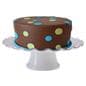 13” White Cake Stand with Dome 