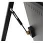 Digital sandwich board with piston hinges 
