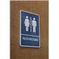 unisex restroom sign