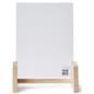 Wooden countertop sign holder with bottom insert loading style 