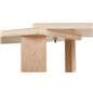 Collapsible wooden display tables with screw attachment and hinge design