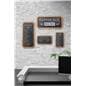 Small framed chalkboard sign with raised border 