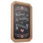 Small framed chalkboard sign with modern design 
