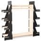 Clothing rack with shelves with clothing rack and side shelving