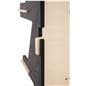 Clothing rack with shelves with interlocking joinery assembly