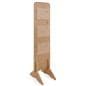 Knockdown wood literature stand with natural color design
