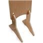 Knockdown wood literature stand with modern and minimal aesthetic 