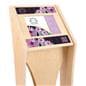 Wooden iPad kiosk with graphics made with poplar wood 