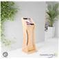 Wooden iPad Kiosk with Graphics and minimal assembly required