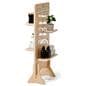 Pegboard retail display with double-sided merchandising panel 