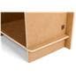 Portable podium  with convenient QR code for assembly instructions
