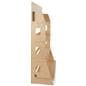 Wooden knockdown shelf merchandiser with floor standing placement 