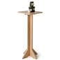 Flat pack retail table with 16 x 16 tabletop