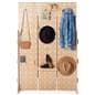Folding pegboard display with extendable or collapsible capabilities