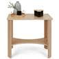 Wooden knockdown display table with 40 pound maximum weight capacity 