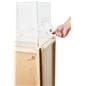 Custom printed donation box with locking door