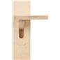 Wood freestanding shelving unit with 33 pound unit weight
