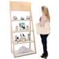White Ladder Shelves with 0.75" Plywood