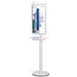 Digital charging station with a medical facility graphic being showcased on the 32 inch screen 