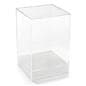 Full view tabletop acrylic display box with label