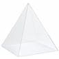 Acrylic pyramid box with lift off loading style
