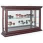 Mirrored curio cabinet with countertop placement