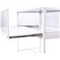 Full vision display case with 18" drawer extension