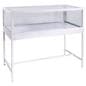 Full vision display case with tempered glass
