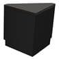 Corner display pedestal in black