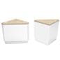 Corner retail counter ships fully assembled
