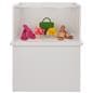 Portable acrylic display counter with simple no-tool assembly 