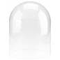 Baseless glass display cloche with 12 inch diameter 
