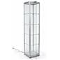 four-tier glass display tower