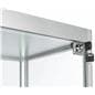 secure full glass narrow display showcase