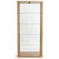 360° viewable tall glass display cabinet