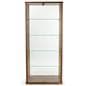 Contemporary  4-shelf glass curio cabinet