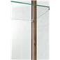 4-shelf glass curio cabinet with adjustable tiers