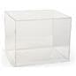 Large clear display riser case with acrylic construction