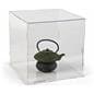 Collapsible folding plastic display cube