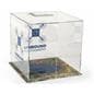 Custom printed folding acrylic display cube with company branding
