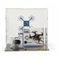 Custom printed folding acrylic display cube with clear sides