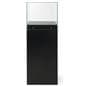 Glass-top pedestal display case with tempered glass 