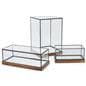 LED glass tabletop display box is available in three sizes