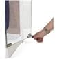 LED countertop museum case with a locking side door 